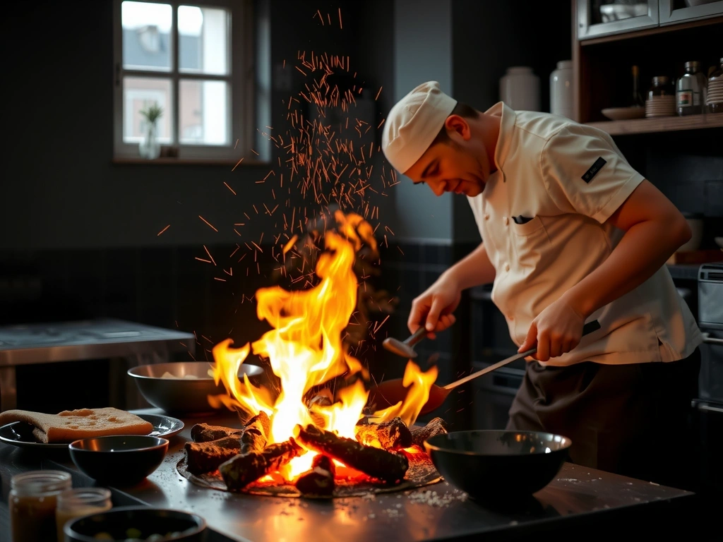 Matlagning över eld